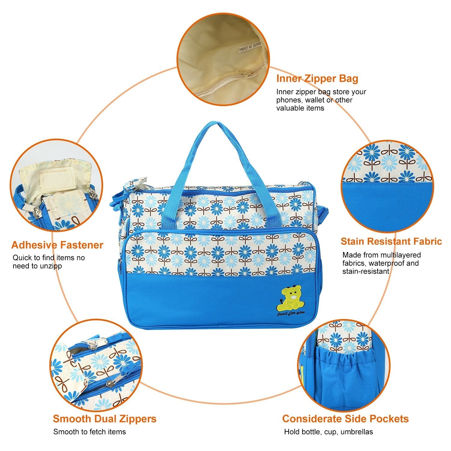 Complete Diaper Bag Set for Moms – Carry Everything Easily!