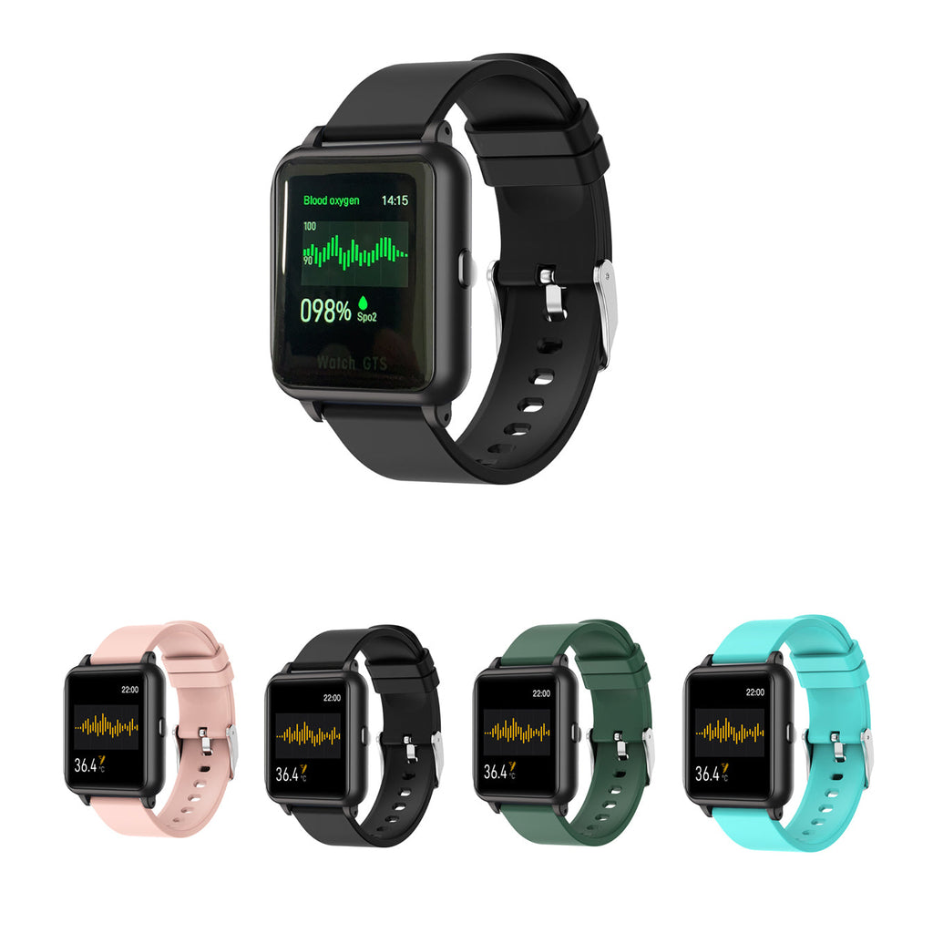 OXITEMP Smart Watch – Track Oxygen, Pulse, and Temperature Easily!
