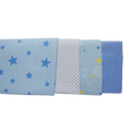 Blue Four Pack Receiving Blanket
