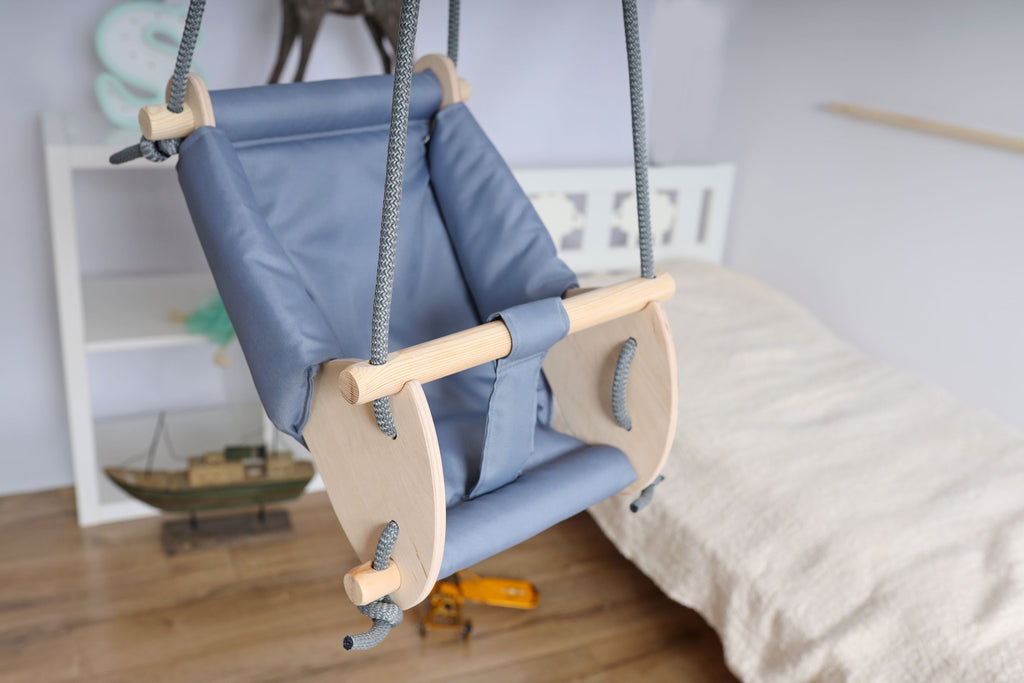 Adorable Baby Swing Cradle – Soft, Safe, and Snuggly Rest!