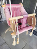 Pink Baby Cradle Swing – Gentle, Cozy Comfort for Little Ones!