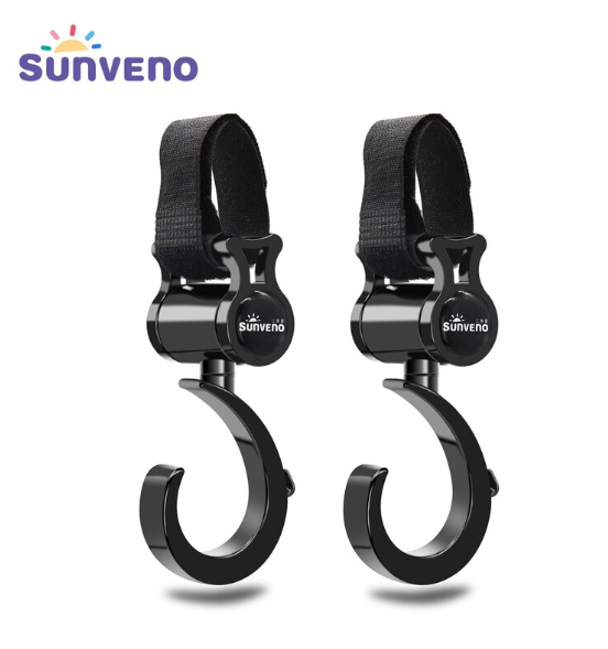 2-Pack Stroller Hooks – Easy Hands-Free Help for Parents!