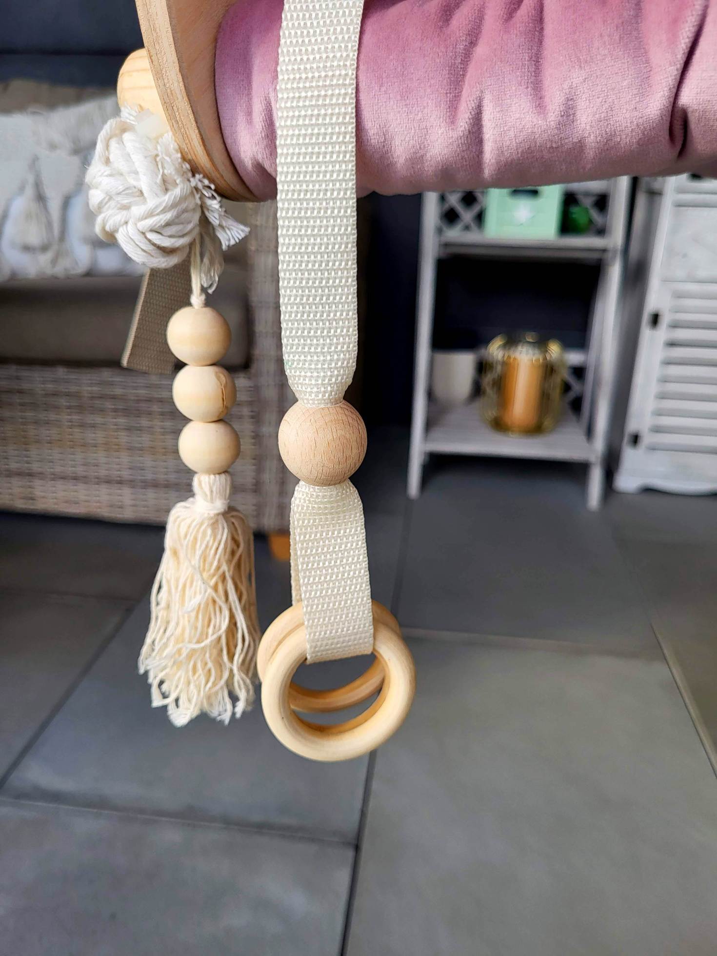 Pink Baby Cradle Swing – Gentle, Cozy Comfort for Little Ones!