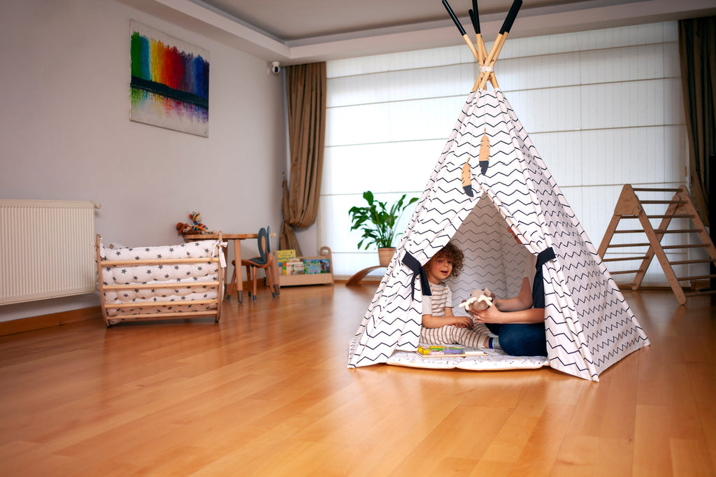 Cozy XL Teepee with Play Mat – Fun Hideaway for Kids!