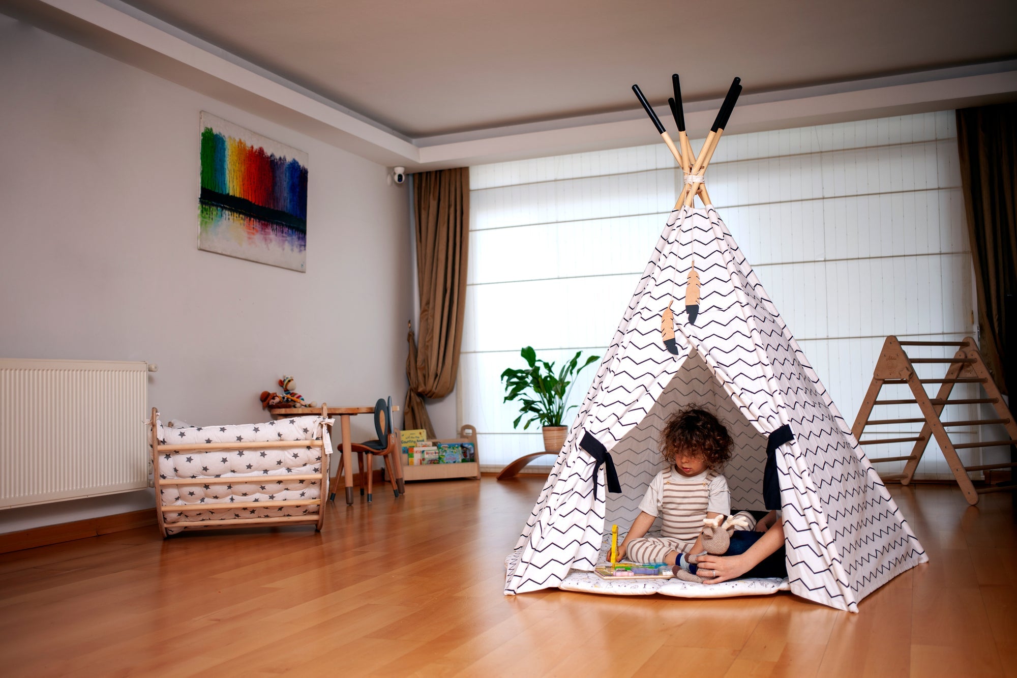 Cozy XL Teepee with Play Mat – Fun Hideaway for Kids!