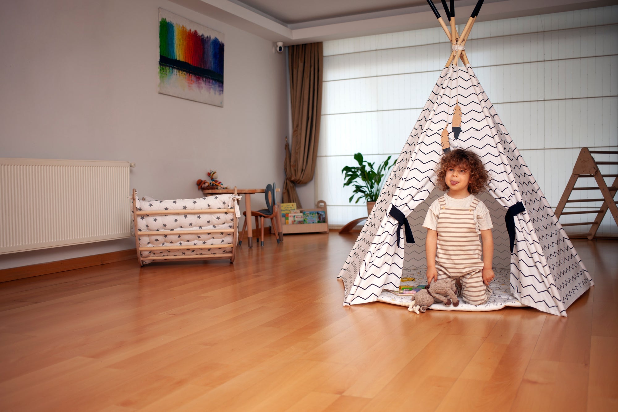 Cozy XL Teepee with Play Mat – Fun Hideaway for Kids!