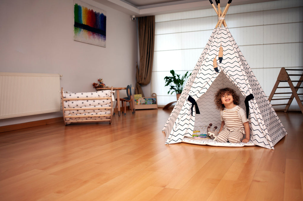 Cozy XL Teepee with Play Mat – Fun Hideaway for Kids!