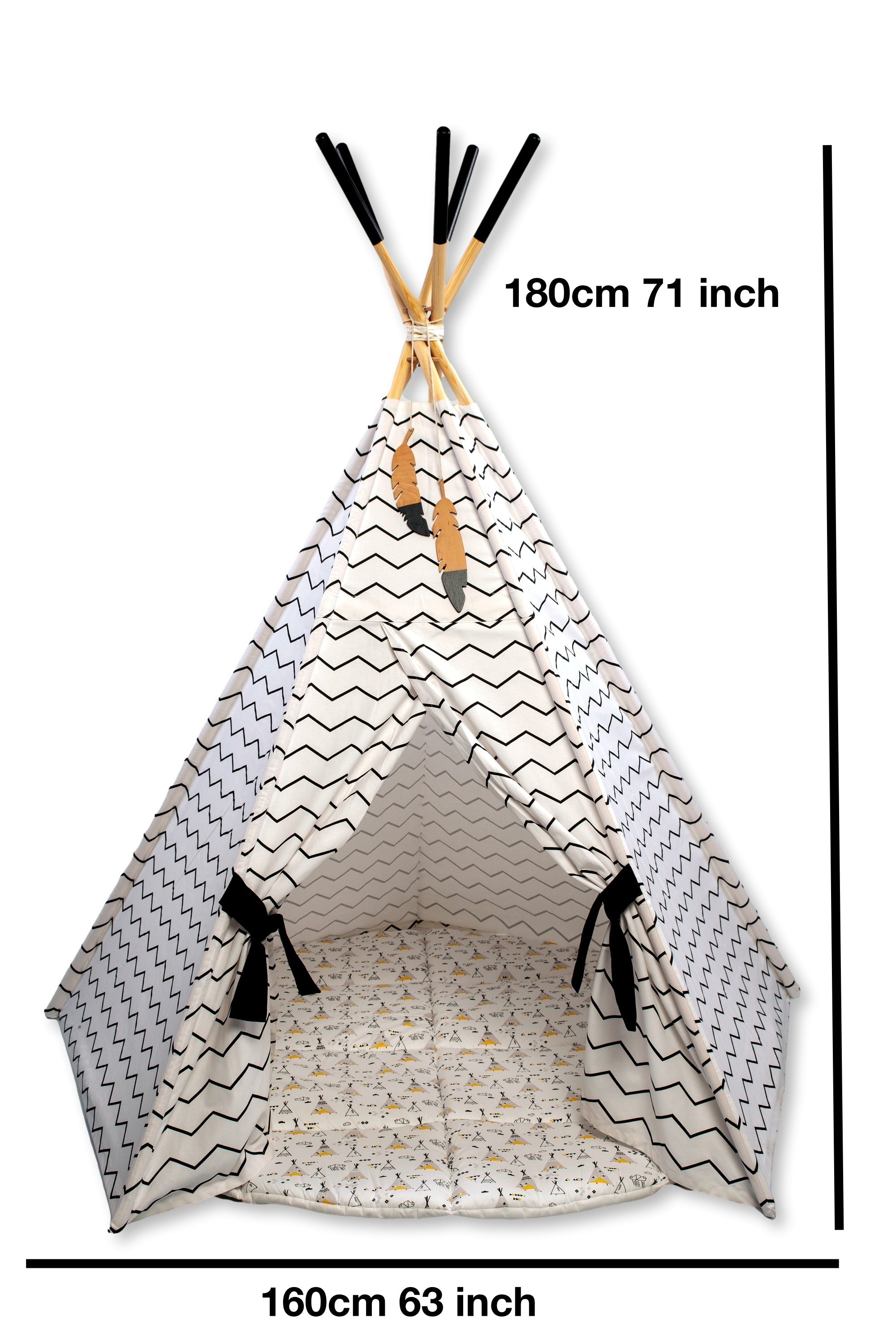 Cozy XL Teepee with Play Mat – Fun Hideaway for Kids!